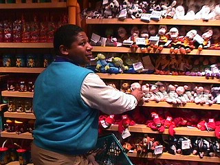 Just training for the big Manhattan Disney Store!